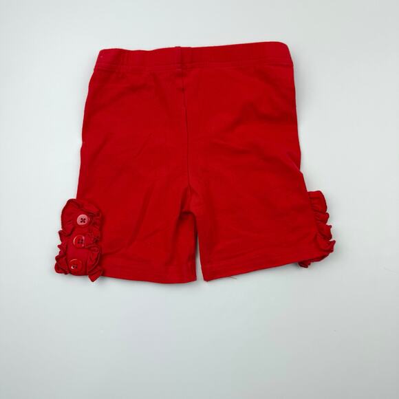 Merce & Me Red Ruffle Shorts - Picture 5 of 5